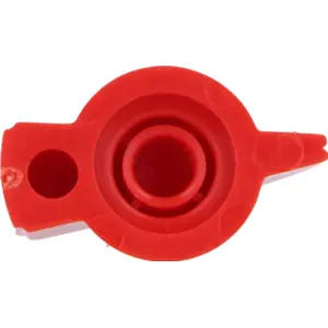 Botón ''bico de pato'' de encaje para potenciómetro [eje estriado] Ø19.5x14mm - rojo