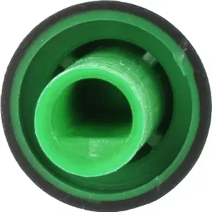 Botón de encaje para potenciómetro [eje en D] c/ indicador Ø16x14.4mm - verde