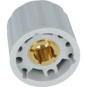 Botón de encaje para potenciómetro [eje liso] s/ indicador Ø21x17.5mm - gris