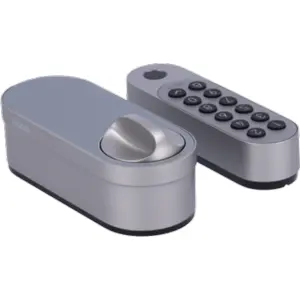 Fechadura inteligente sem fios Bluetooth c/ Matter over Thread + teclado numérico - Cinzento
