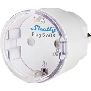 Tomada inteligente WiFi Matter c/ medidor de consumo e luz LED 230VAC (12A 2500W) - Branca