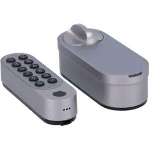 Fechadura inteligente sem fios Bluetooth c/ Matter over Thread + teclado numérico - Cinzento