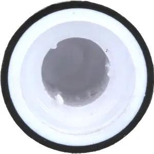 Botão de encaixe para potenciómetro [veio serrilhado] c/ indicador Ø13x19mm - branco