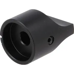 Botão de parafuso para potenciómetro [veio liso] c/ indicador Ø22x27mm - Preto