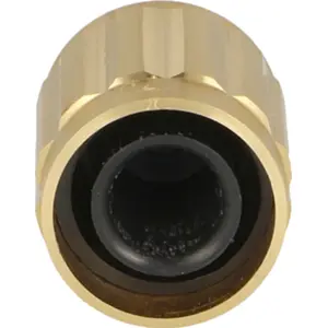 Botão de encaixe para potenciómetro [veio serrilhado] c/ indicador Ø14x16mm - Dourado