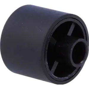 Botón de encaje para potenciómetro [eje estriado] c/ indicador Ø20x16mm - Negro