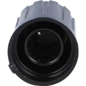 Botón de encaje para potenciómetro [eje estriado] c/ indicador Ø13.3x16.5mm - gris