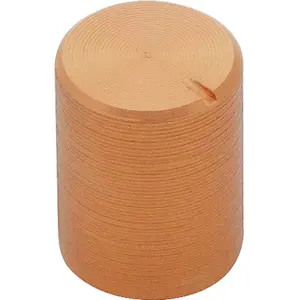 Botão de encaixe para potenciómetro [veio estriado] Ø10x13mm - Cobre