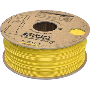 Rolo de filamento de impressão 3D em PLA de 1.75mm - Amarelo - 1Kg