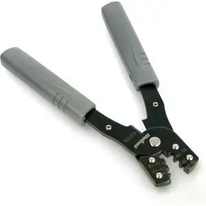 Alicate de cravar terminais não isolados abertos 0.08-2.5mm² c/ cortador