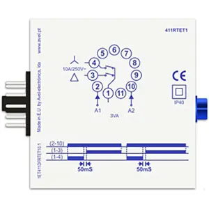 Temporizador para arranque estrela-triângulo de motores trifásicos - Plug-In (11 pinos) 230VAC