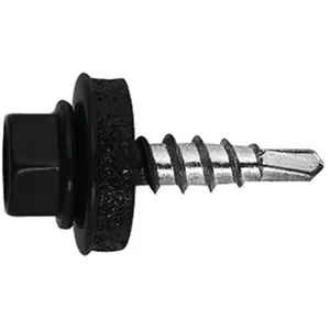 Tornillo para cubiertas de metal/madera Ø4.8x19mm - Negro [RAL 9011]