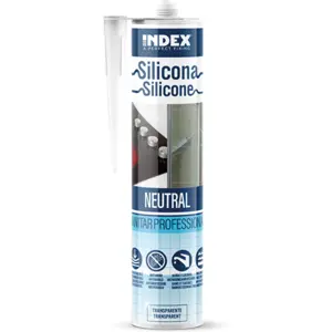 Silicone neutro profissional antifúngico - 280ml - Transparente