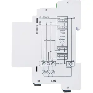 Módulo medidor de consumo trifásico WiFi + TI triplo de 63A