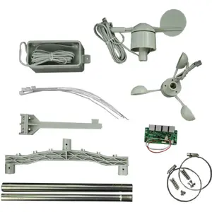 Kit de estação meteorológica c/ Anemómetro + Pluviómetro + Cata-Vento