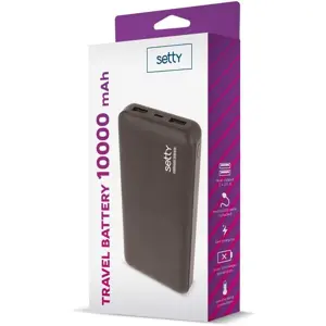 Powerbank 10.000mAh (2x USB-A) c/ LED de estado de capacidade
