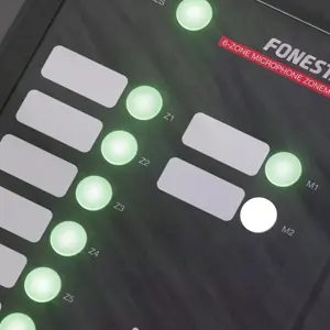 Microfone de zonas com mensagens gravadas para sistema ZONE-6