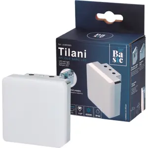 Aplique cuadrado para WC con LED 230VAC 4W 6500K IP44 - 75x75x35mm