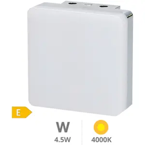 Aplique cuadrado para WC en LED 230VAC 4W 4000K IP44 - 75x75x35mm