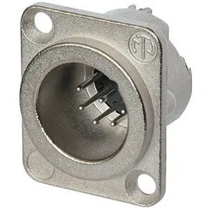 Ficha Cannon (XLR) 7 pinos macho para painel