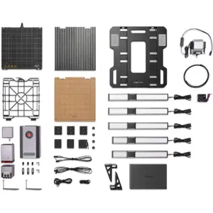 Impressora 3D modular 3-em-1 (extrusão dupla + Laser 40W + CNC) c/ caixa de proteção