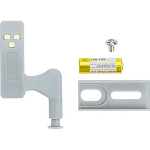 Luz LED para dobradiça de armário/roupeiro - (1x 23A-12V)