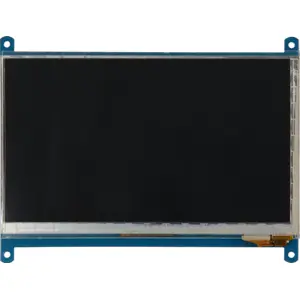 Ecrã tátil TFT 7'' 1024x600 (HDMI / Micro-USB) compatível c/ Raspberry