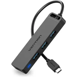 Hub USB-C 3.0 de 4 portas USB-A + Micro-USB - 5 Gbit/s - c/ cabo 15cm