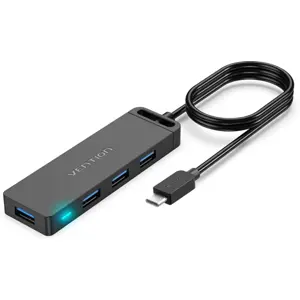 Hub USB-C 3.0 de 4 portas USB-A + Micro-USB - 5 Gbit/s - c/ cabo 1.0m