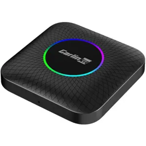 Adaptador universal CarlinKit 5.0 Wireless sem fio c/ Android 13.0 (4+64Gb) integrado p/ CarPlay e Android Auto