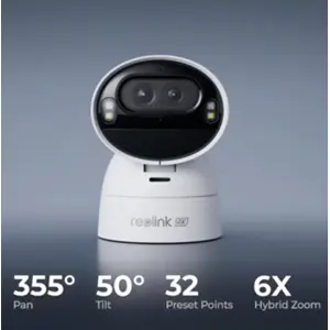 Cámara IP (Wi-Fi) Pan/Tilt 4K 8MP+2MP (Dual) con batería, luz LED e IR 30m - IP65