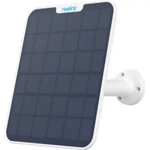 Panel Solar 6W para cámaras con batería Reolink (5V USB-C + conversor micro-USB) 211×175×15mm