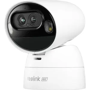 Cámara IP (Wi-Fi) Pan/Tilt 4K 8MP+2MP (Dual) con batería, luz LED e IR 30m - IP65