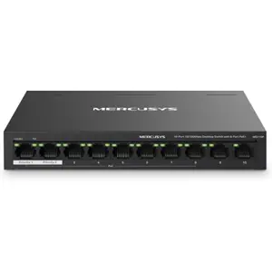 Switch 10P (8PoE+) 10/100Mbps 65W