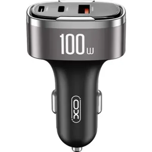 Carregador de Isqueiro 12-24V 100W - Carga Rápida PD + QC3.0 [USB-A + USB-C + Lightning]