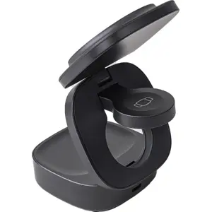 Estação de carregamento Wireless 3-em-1 de viagem 15W para dispositivos Apple (MagSafe) - preto