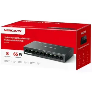 Switch 10P (8PoE+) 10/100Mbps 65W