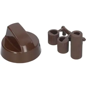 Botón universal para cocina - marrón