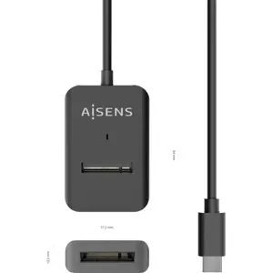 Adaptador USB3.2 Gen2 Tipo-C para SSD M.2 SATA/NVMe (NGFF)
