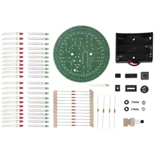 Mini kit de montagem roleta com 37 LEDs e som aleatório