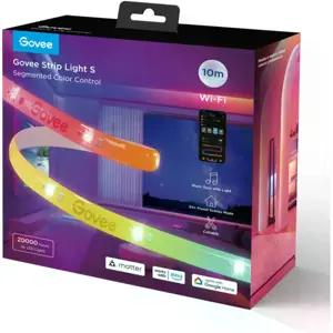 Fita de LEDs RGBICW Inteligente (WiFi + BT) com revestimento protetor - 10m