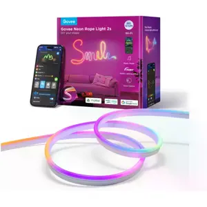 Fita de LEDs RGBIC com efeito de néon Inteligente (WiFi + BT) Flexível - 4m - Branca