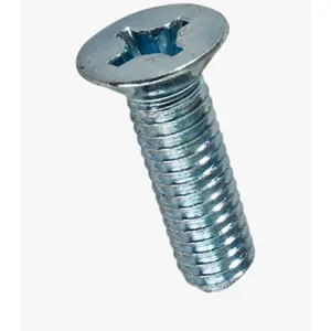 Parafuso cabeça conica de aço zincado M2.5x4mm Phillips PH1