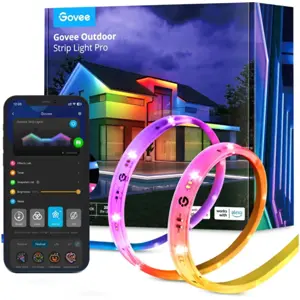 Fita de LEDs RGBICWW inteligente (WiFi + BT) p/ Exterior - 10m
