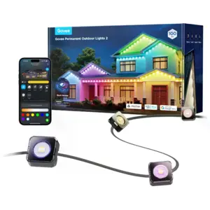 Cordão de LEDs RGBICW Inteligente (WiFi) 72 luzes de 42Lm - 30m - p/ exterior