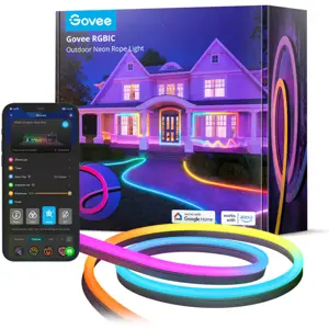 Fita de LEDs RGBIC com efeito de néon Inteligente (WiFi + BT) - IP67 - 10m