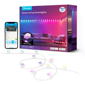 Cordón de Downlights RGBIC inteligente (WiFi) 25 LEDs - 5m