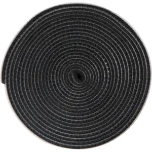 Fita velcro preta p/ organização de cabos - 3m