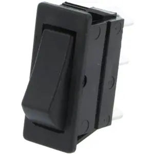 Interruptor basculante 2 posições estáveis - ON-ON - 250VAC/16A 28VDC/20A (3 pinos) - preto - Bulgin C1510ABMBB