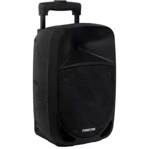 Coluna Amplificada Portátil 100W com leitor de Bluetooth+USB+microSD+FM+LINE c/ microfone e comando